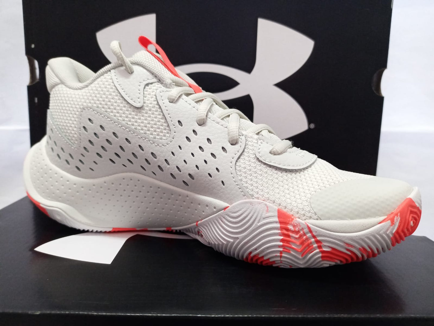 Under Armour Jet '23 GS 'White Clay Misty Purple'
