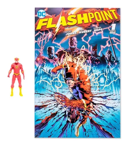 Figura Flash (Flashpoint) con Cómic DC Page Punchers