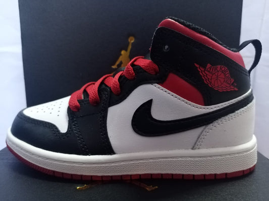Air Jordan 1 Mid PS 'Gym Red Black Toe'