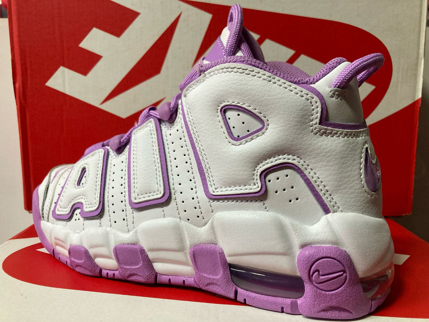 Air More Uptempo GS 'White Rush Fuchsia'