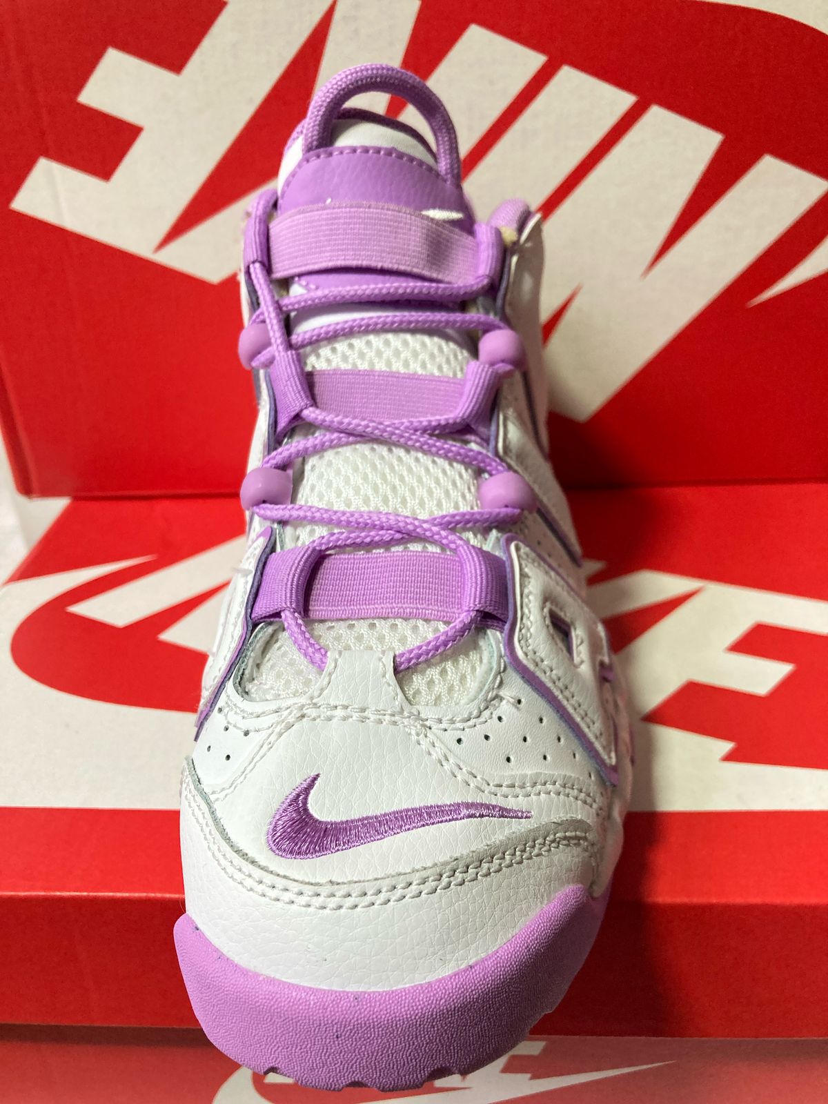 Air More Uptempo GS 'White Rush Fuchsia'