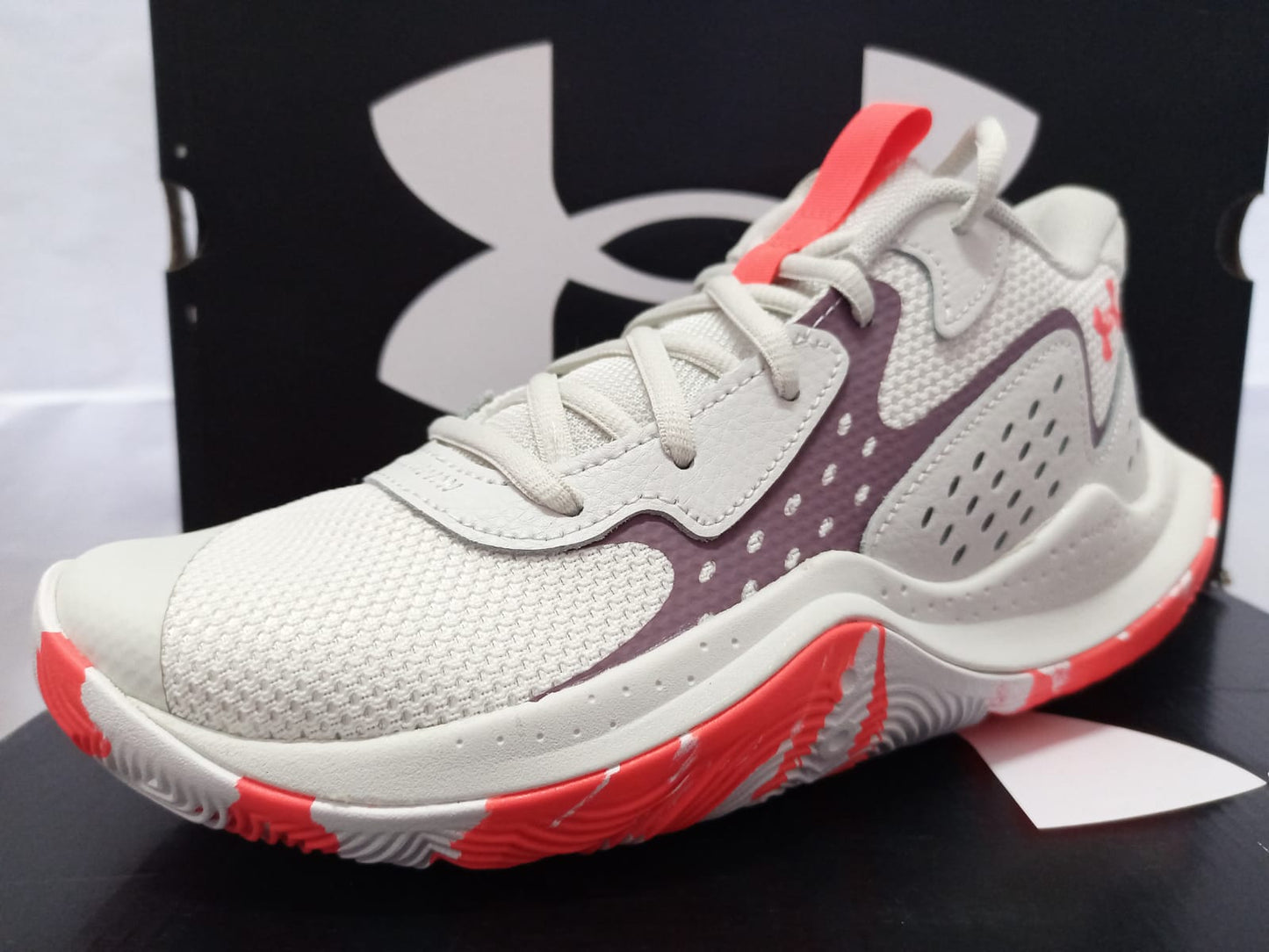 Under Armour Jet '23 GS 'White Clay Misty Purple'