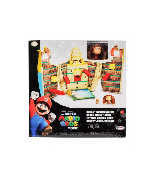 Juguete Nintendo The Super Mario Bros. Película Donkey Kong Stadium Figura de acción Playset