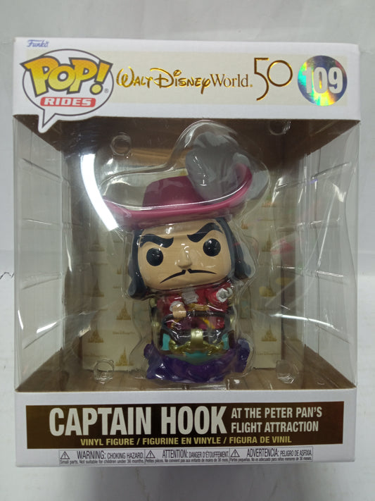 Funko Pop Walt Disney World 50 Capitan Hook At The Peter Pan´s Flight Attraction #109