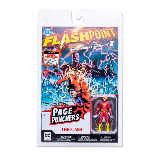 Figura Flash (Flashpoint) con Cómic DC Page Punchers