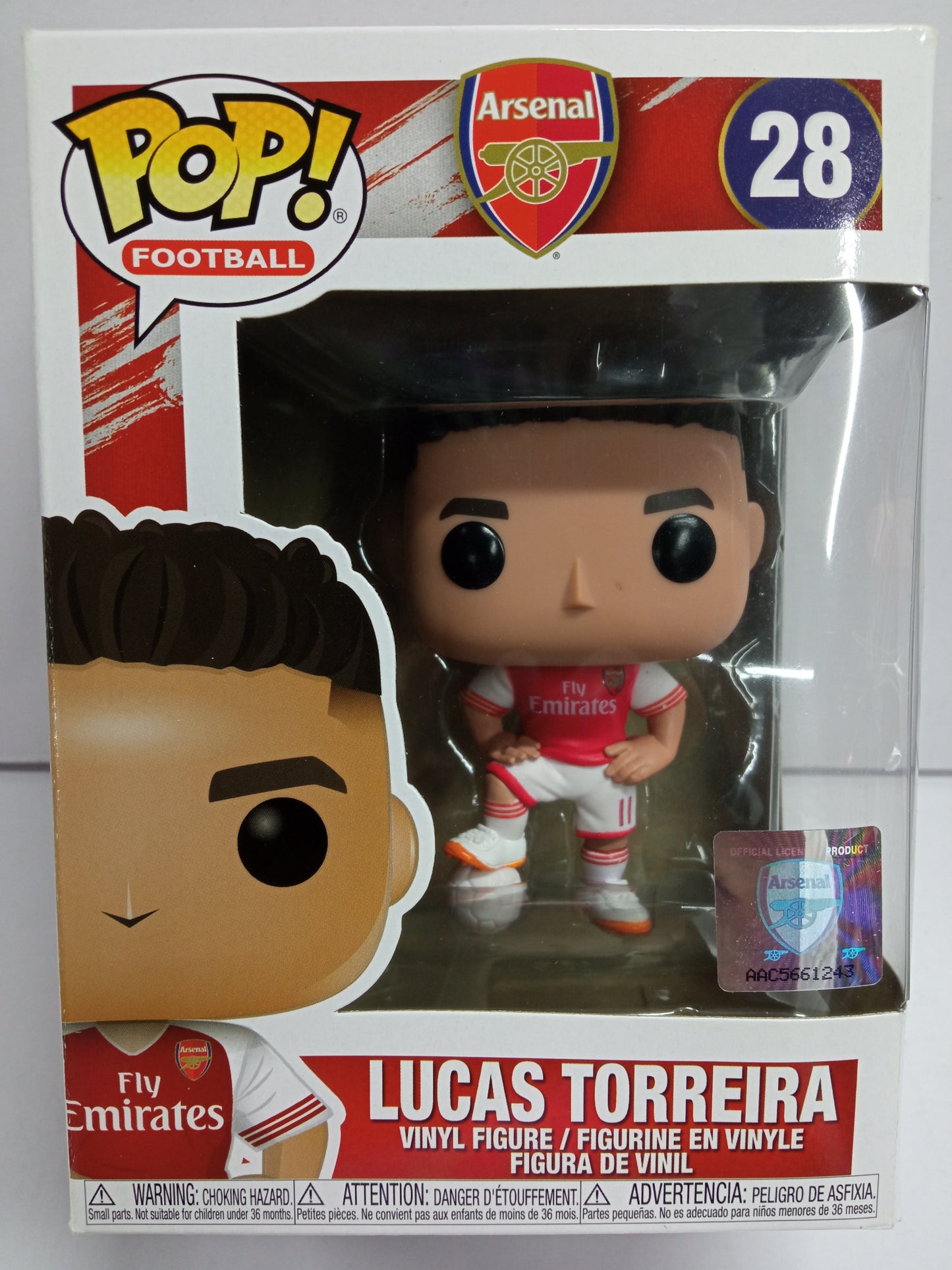 Pop Arsenal Rice Funko Pop Arsenal Lucas Torreira #28 – La Casa del Basquet