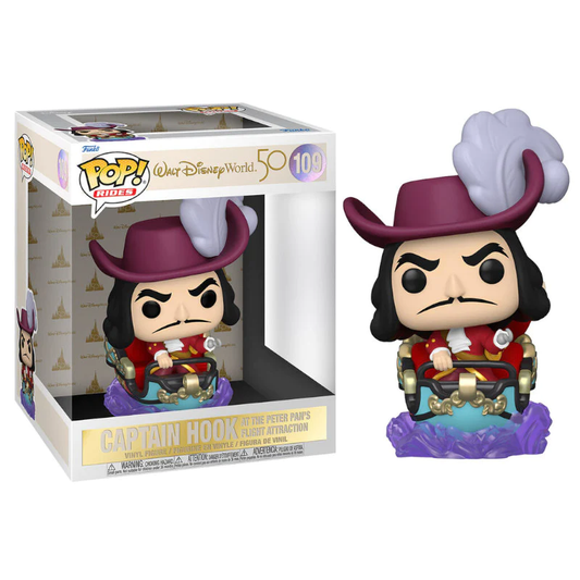 Funko Pop Walt Disney World 50 Capitan Hook At The Peter Pan´s Flight Attraction #109